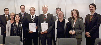 At the ICANN and UNESCO Letter of Intent signing ceremony during the IGF in Vilnius