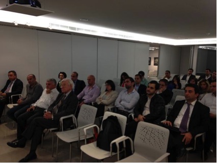 Attendees at the meeting of LINC on Beirut